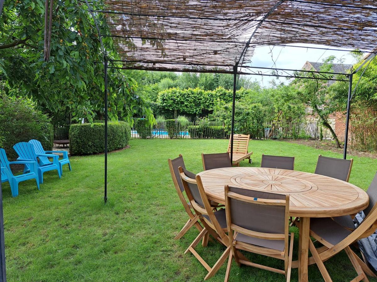 Maison De Vacances A La Campagne Avec Piscine "Maison Simon" Aubencheul-aux-Bois Exterior foto